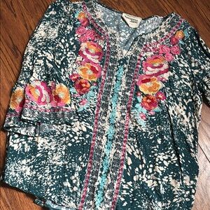 Floral Embroidered Top